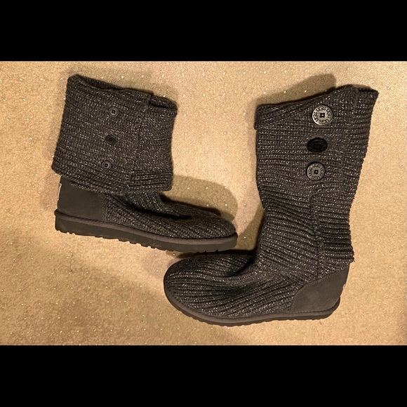 UGGS BOOTS GRAY TALL COVERTS TO SHORT 9 - Picture 1 of 9